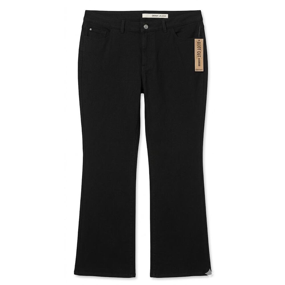 DKNY NWT JEANS Black Bootcut Pants Slim Fit Women’s Size 14